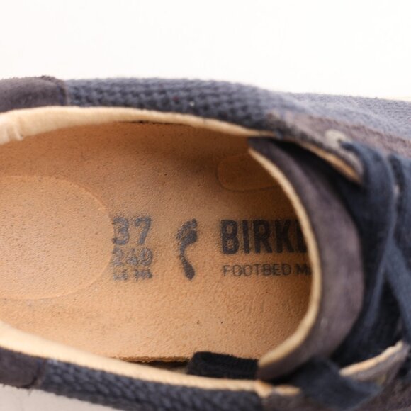 Birkenstock Bend Women's EU Size 37 Low Navy Suede Sneakers Lace Up - Picture 3 of 10